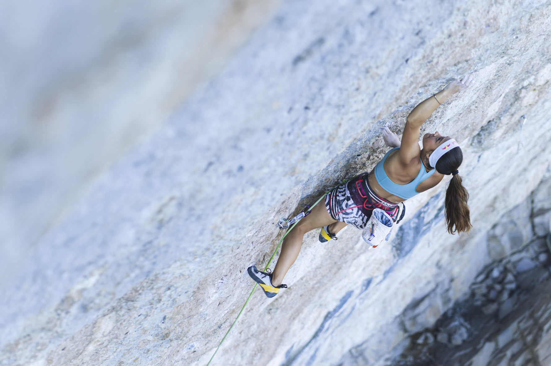 Angie Scarth-Johnson climbing