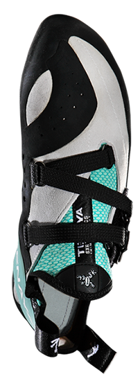 Tenaya Oasi LV Rock Climbing Shoe, 4.5 Men's / 5.5 Women's Turquoise